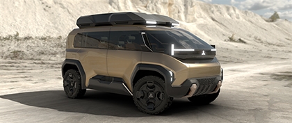 A Mitsubishi Motors egy elektromos crossover MPV koncepcióautót mutat be a 2023-as Japan Mobility Show-n